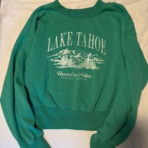 Lake Tahoe green sweatshirt Large